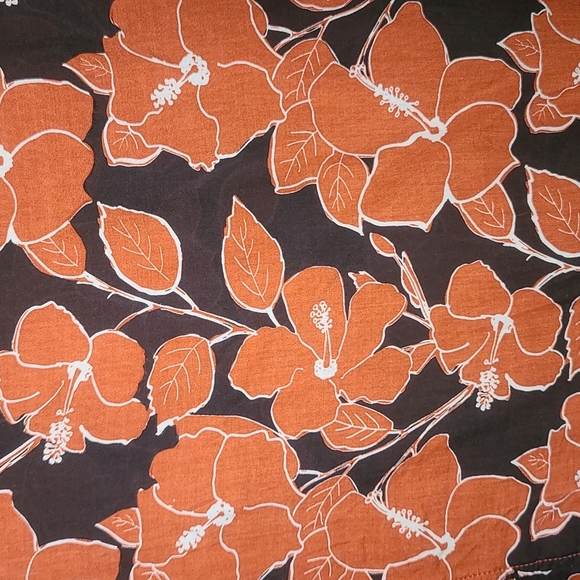 New Acacia Mana mid pacific dress red black hibiscus print L rare BNWT - Picture 14 of 16